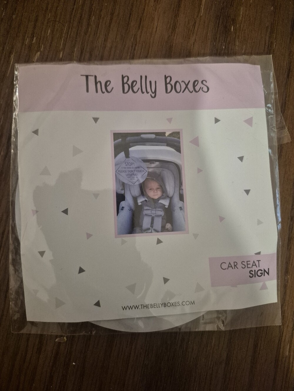 *5/$25* Belly Boxes Carseat Sign NIB Unused